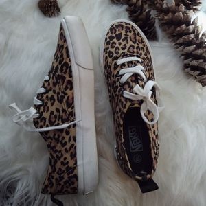 SHEIN Leopard Lace-Up Sneakers